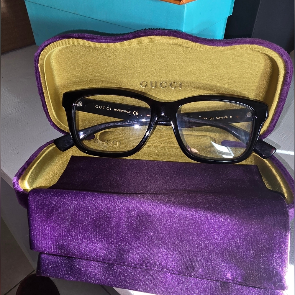 Gucci Black Square Glasses
